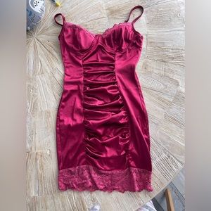 Red Satin dress